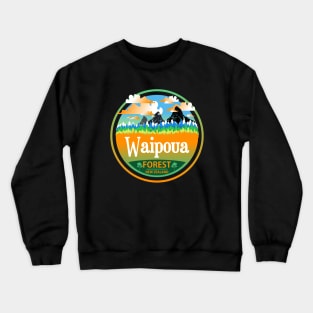 Waipoua Forest, New Zealand Nature Landscape Crewneck Sweatshirt